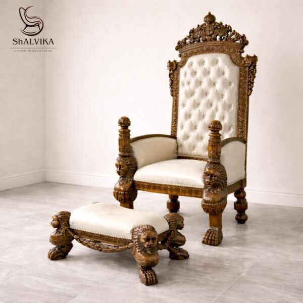 Guruji Chair with Lion Designs