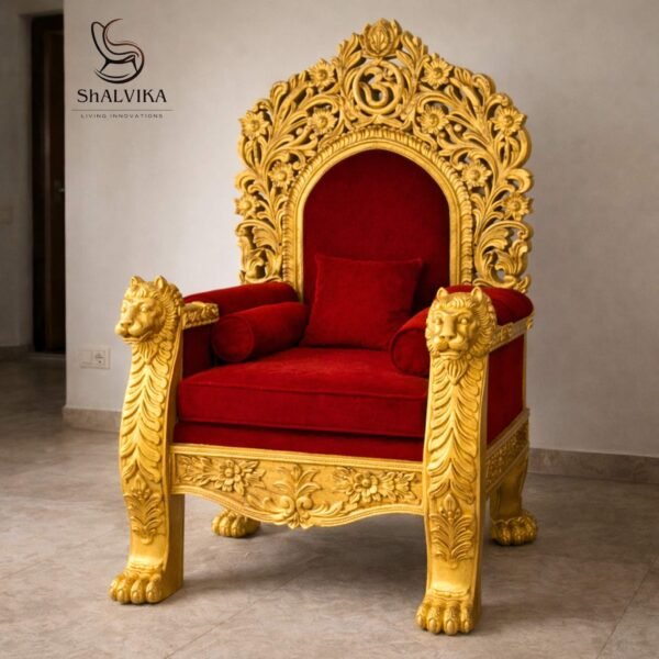 Royal Chair for Guruji with Paduka Chowki