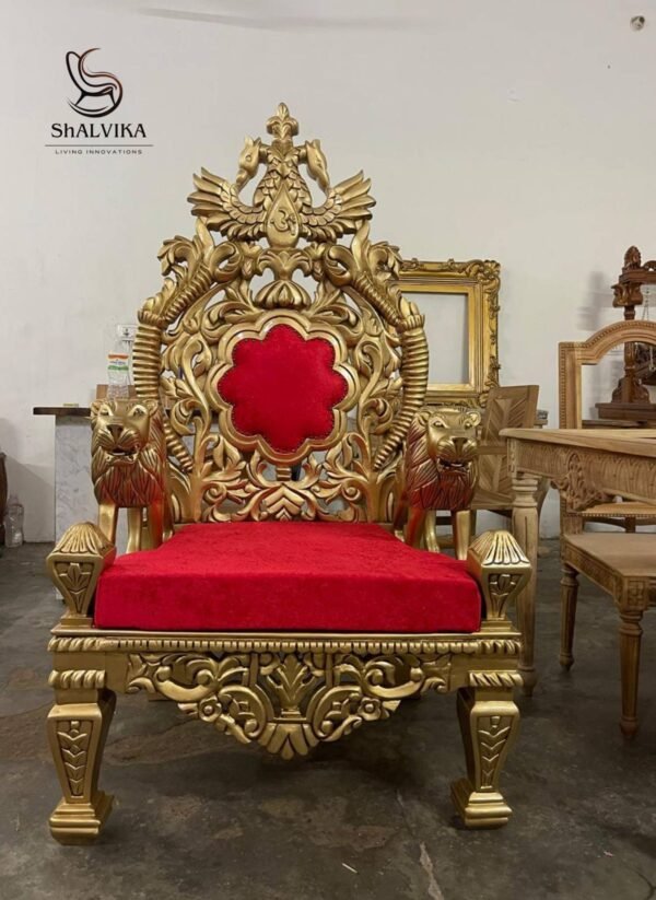 Singhasan Chair Gaddi for Guruji view 5