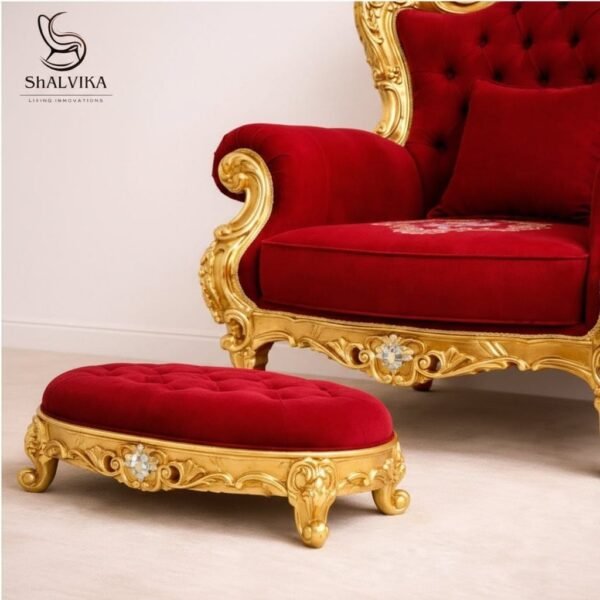 Wooden Chair for Guruji in Royal Finish view 6