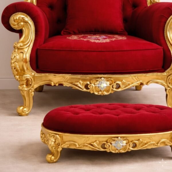 Wooden Chair for Guruji in Royal Finish view 8