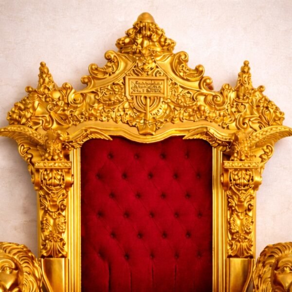 Wooden Guruji Singhasan with Lion Design for Divine Spaces view 5