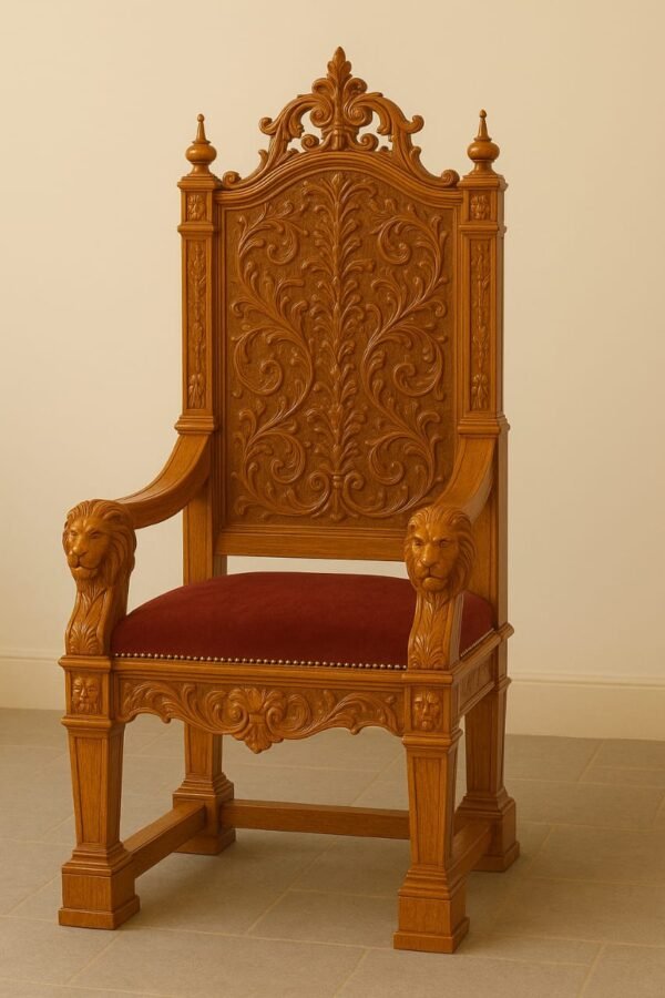 Wooden Handmade Design Guruji Chair By Shalvika Living