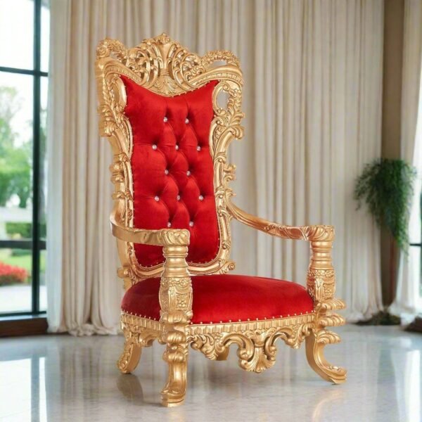 Wooden Handmade Design Maharaja Chair