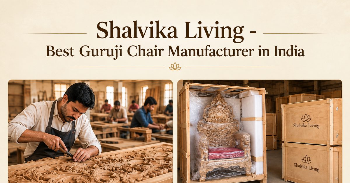 Shalvika Living – India's Best Guruji Chair Manufacturer