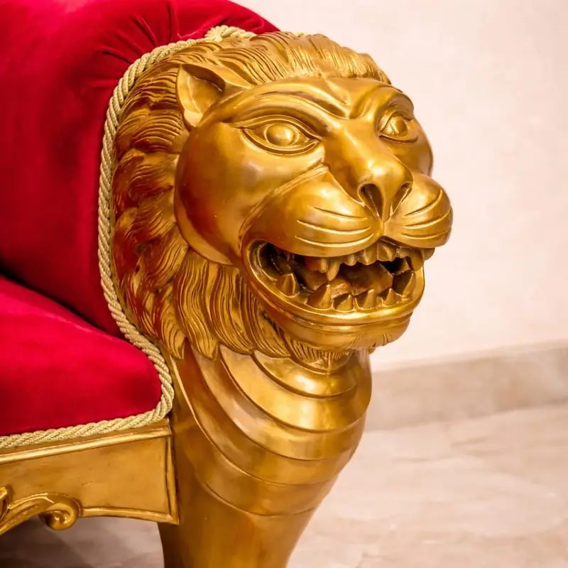 Custom made wooden guruji sofa chair online view