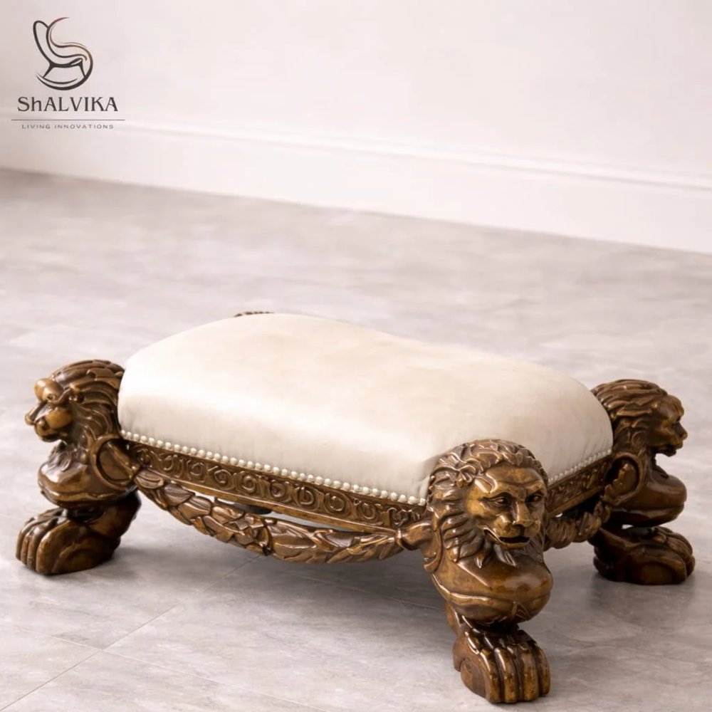 Hand-Carved Teak Wood Throne Chair view
