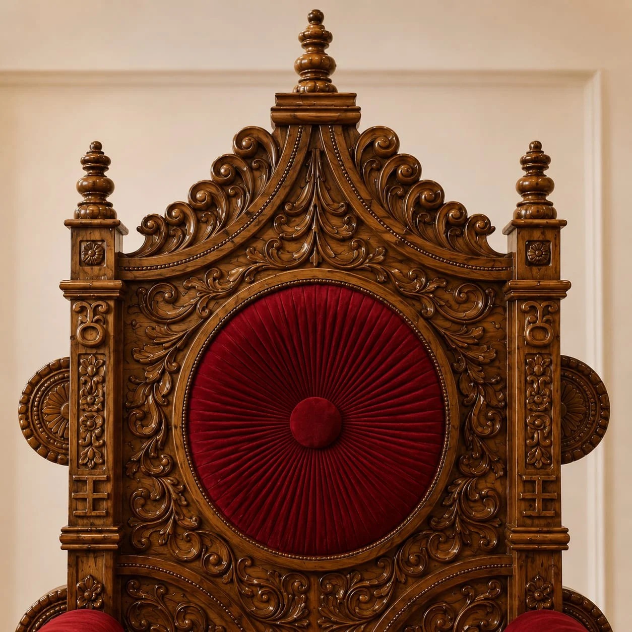 Handcrafted Grand Singhasan & Guru Ji Gaddi view
