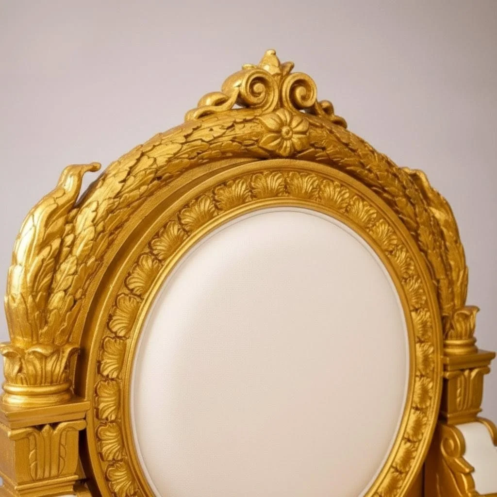 Lion Handle Guruji Chair view