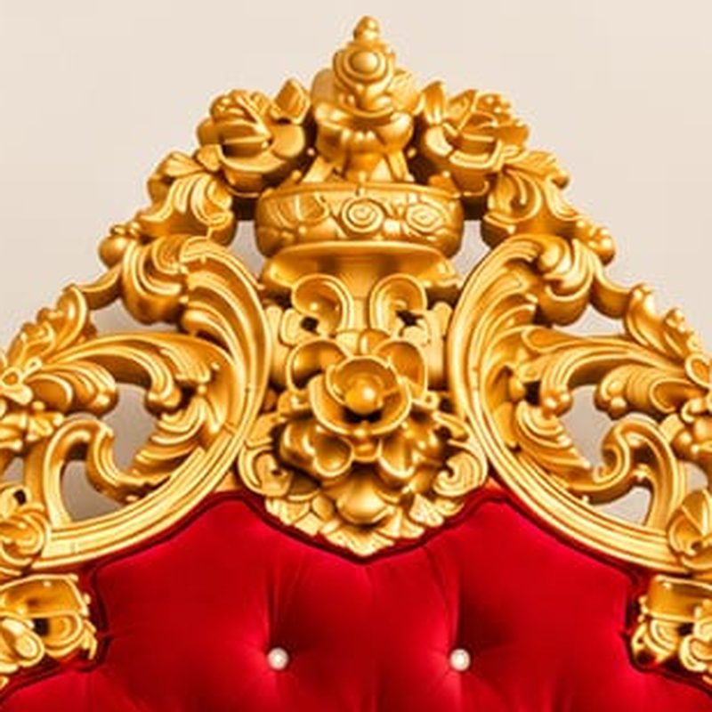 Metallic Gold Guru Ji Gaddi Chair view
