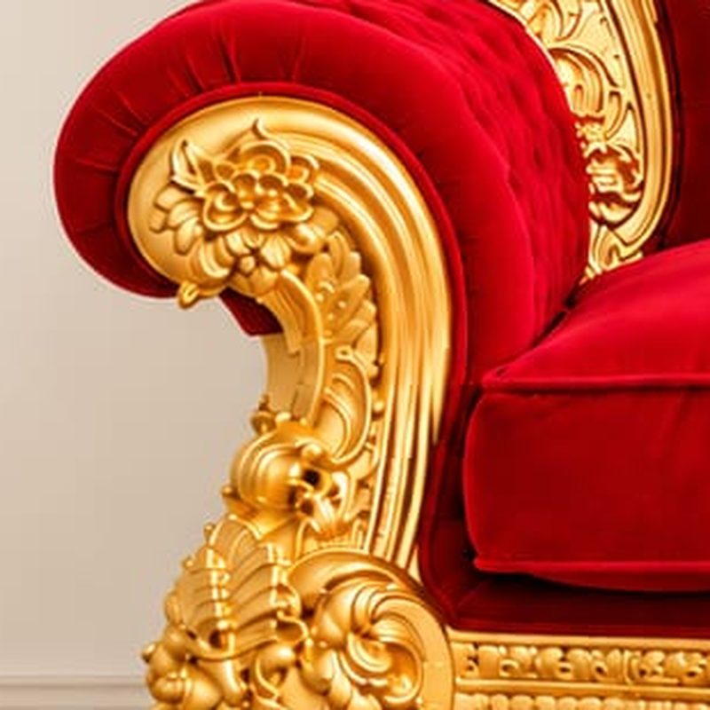 Metallic Gold Guru Ji Gaddi Chair view