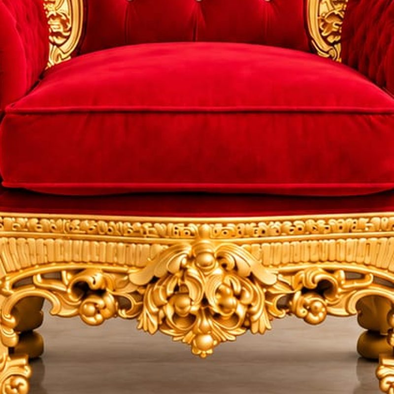Metallic Gold Guru Ji Gaddi Chair view