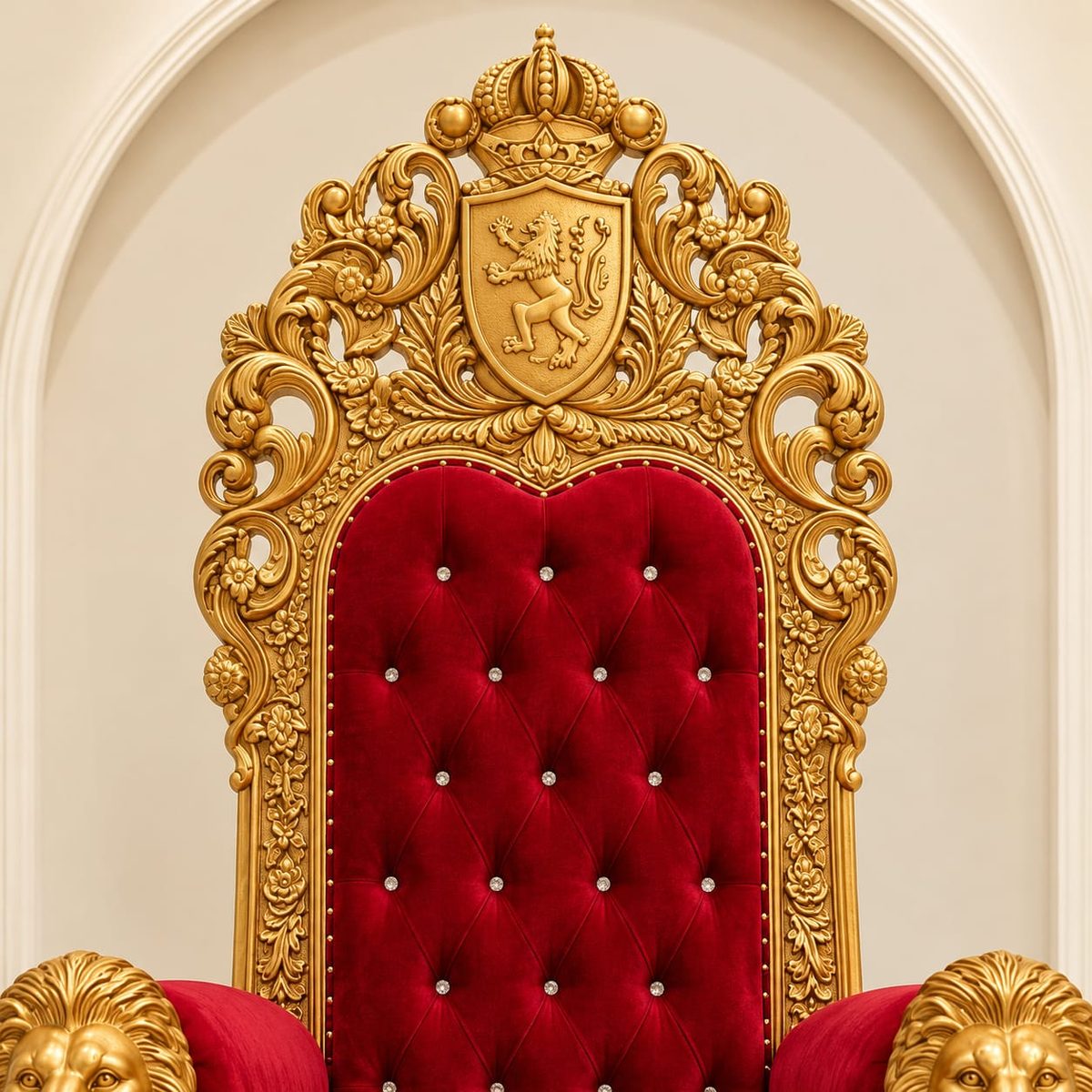 Royal Guruji Throne Chair Design view