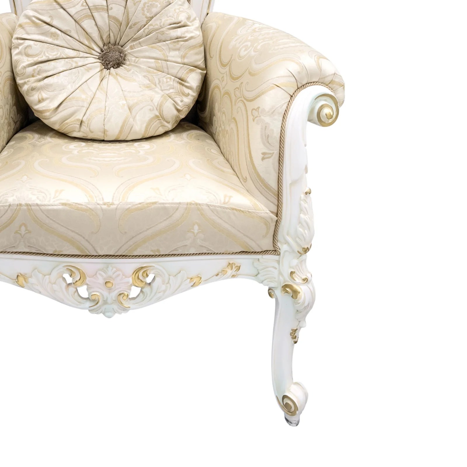 Royal High Back Wooden Guruji Chair view