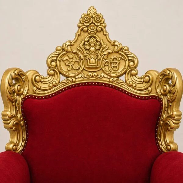 Royal Maharaja Chair with Chowki view