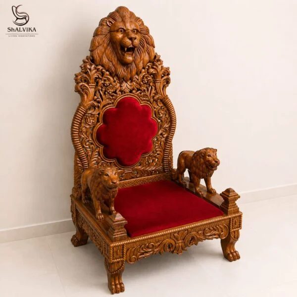 Traditional Teak Wood Guruji Gaddi view